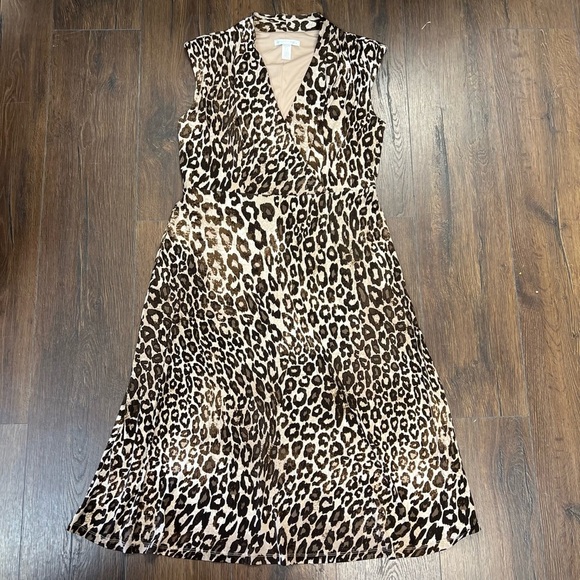 London times cheetah print maxi SZ 8 - Picture 4 of 6